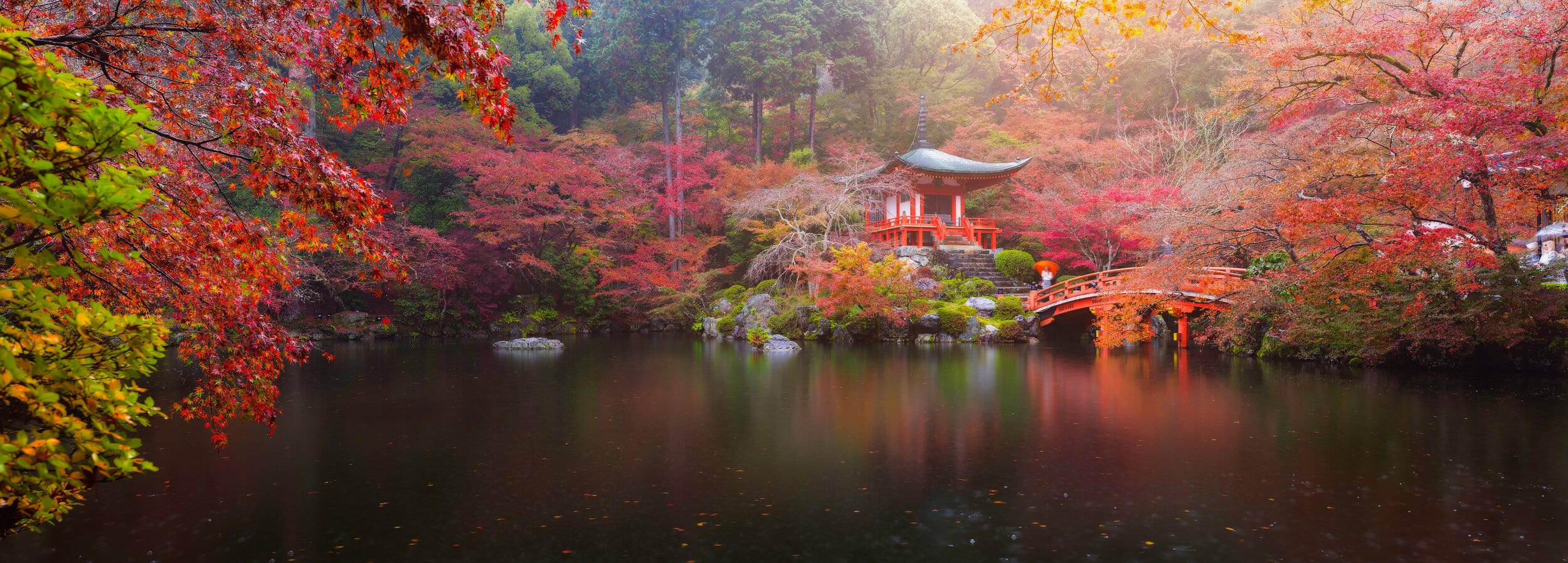 Japanese Pond in fall
