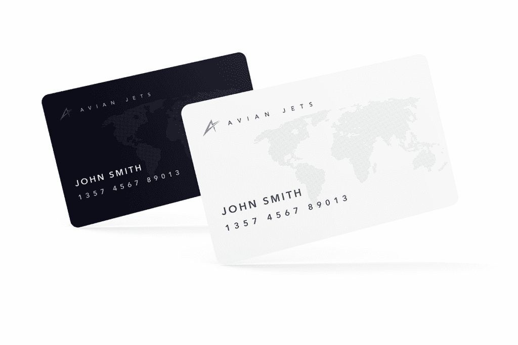Avian Jets Jet Card white and black
