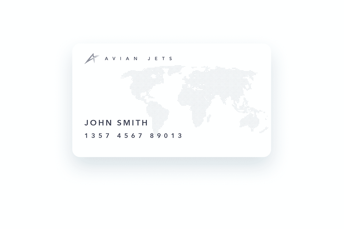Avian Jets Jet Card White