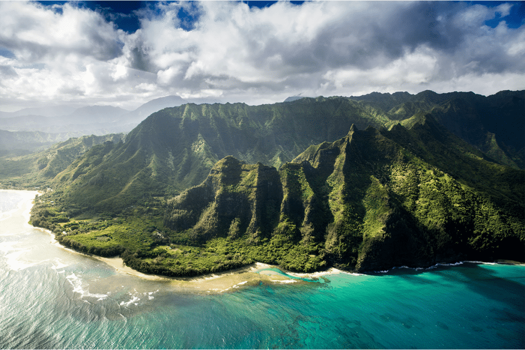 aerial view of Hawaii Island
